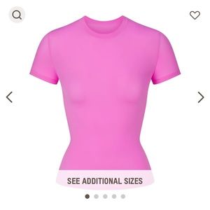 Skims fits everybody t-shirt neon orchard size medium